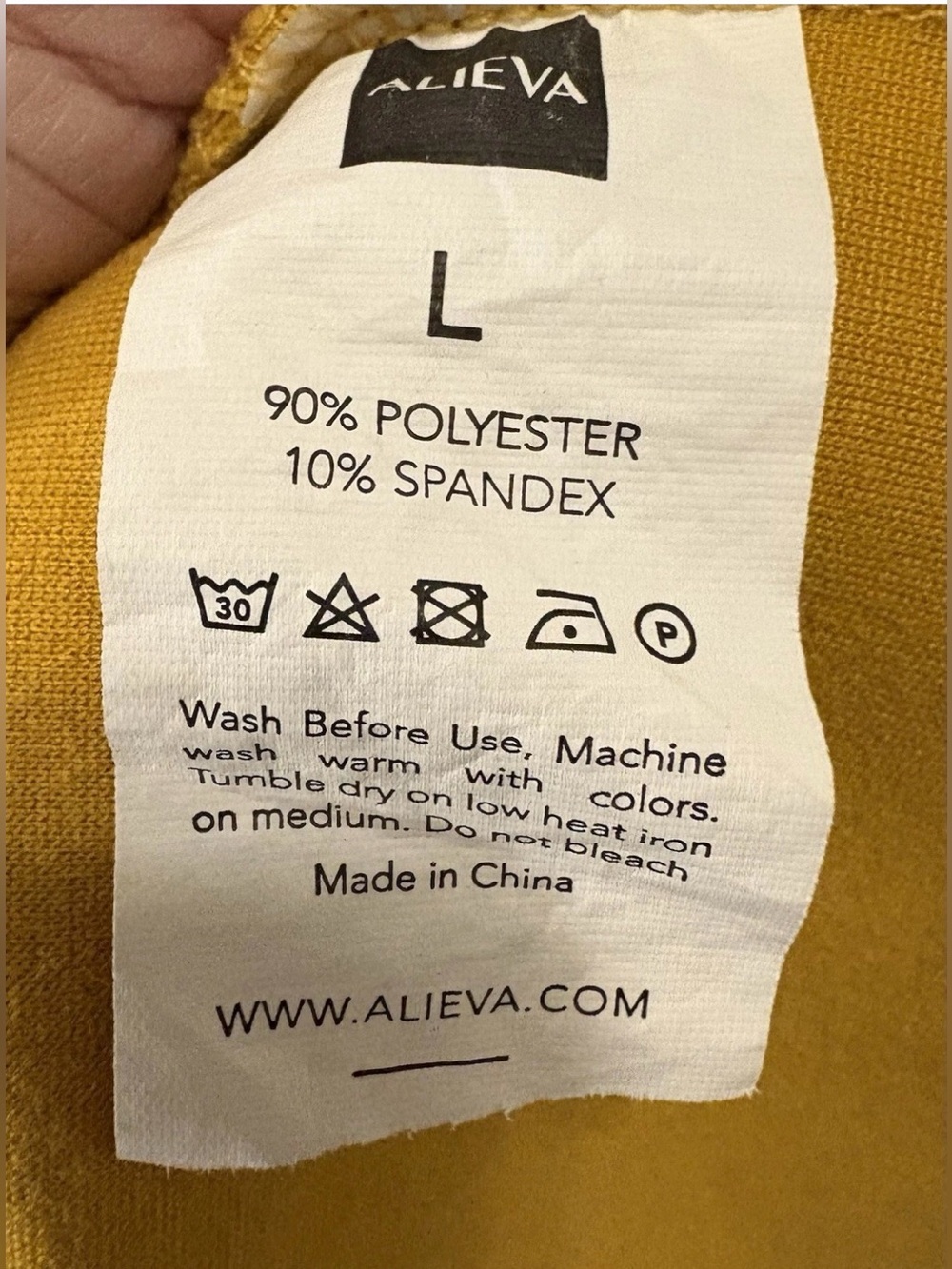 Alieva Rita One Shoulder Dress Mustard Yellow Women’s Size L - Picture 8 of 8